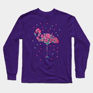 Geometrical flamingo Long Sleeve T-Shirt